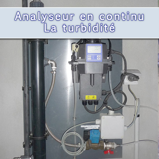 Analyse en continu de la turbidité d'une eau