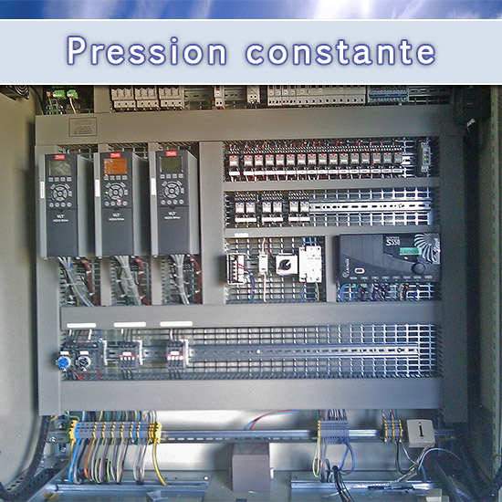 Armoire électrique variation de vitesse et pression constante