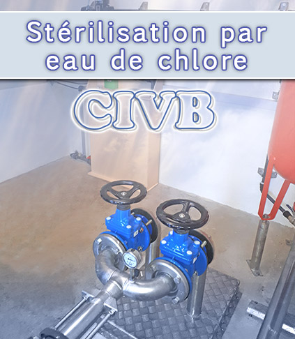 Stériliser de l'eau potable par eau de chlore